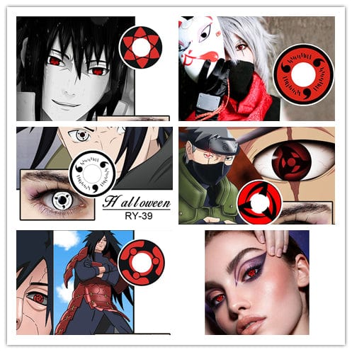 Sharingan Anime Cosplay Naruto Red Contact Lenses