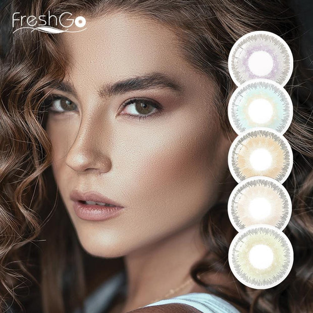Elite Series Colored Contact Lenses Annual Colored Lenses Natural Contacts with Medium Opacity Lenses for Eyes