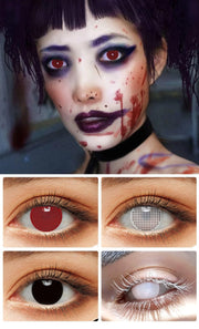Cosplay White Blind Zombie Hyuga Hinata Contact Lenses