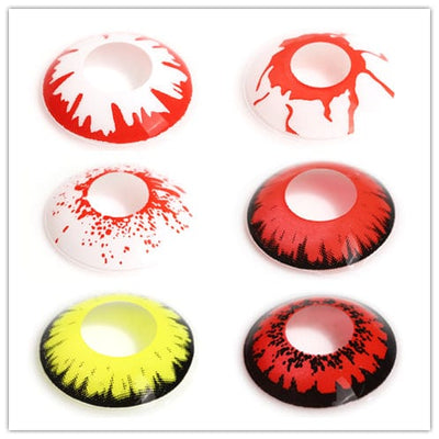 Halloween Blood Splat Contacts Demon Vampire Lenses New Moon Mirage Colored Contact Lenses